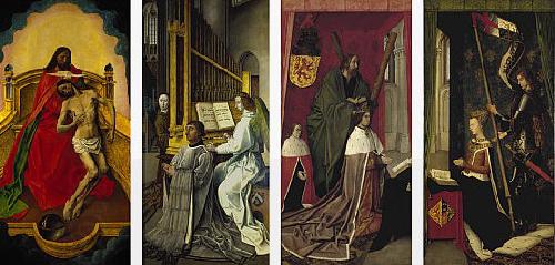 Hugo van der Goes The Trinity Altarpiece oil painting picture